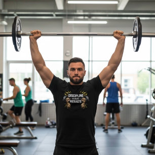 Discipline Bouwt Resultaten Fitness motivatie T-shirt