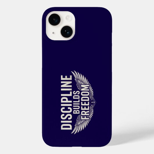 DISCIPLINE BOUWT VRIJHEID Case-Mate iPhone CASE (Achterkant)