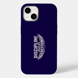 DISCIPLINE BOUWT VRIJHEID iPhone 14 HOESJE