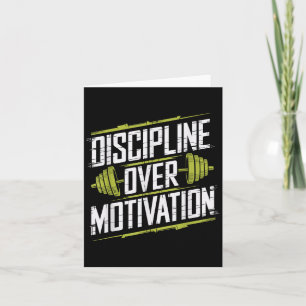 Discipline Boven Motivatie, Gym Bodybuilder Gewich Kaart