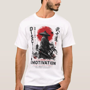 Discipline Boven Motivatie Samurai Shirt –