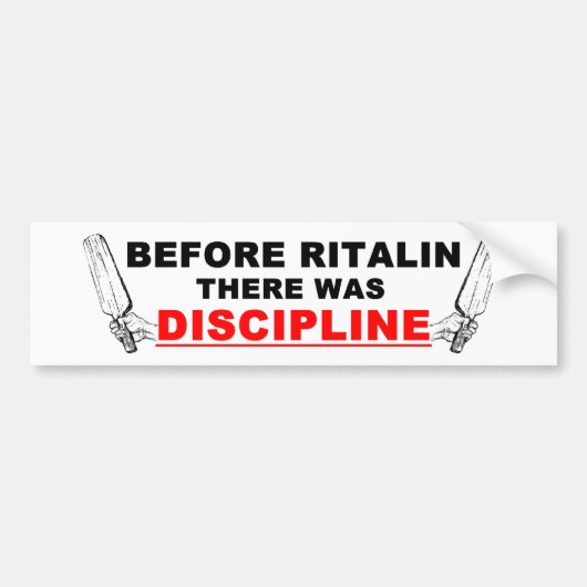 Discipline Bumpersticker (Voorkant)