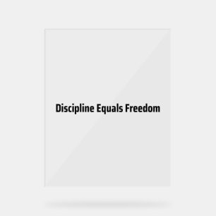 Discipline Égal Liberté Machine à Écrire Minimalis