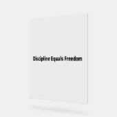 Discipline Égal Liberté Machine à Écrire Minimalis (Angle)