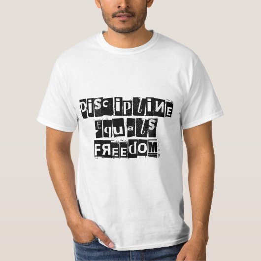 Discipline égale liberté T-shirt homme (Devant)
