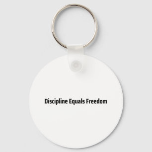 Discipline Equals Freedom Minimalistische Schrijfm Sleutelhanger