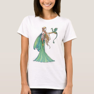 Discipline Green Fairy Dragon van Molly Harrison T-shirt