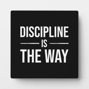Discipline is de weg - Gym, Hustle, Succesvolle Pl Fotoplaat