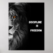 Discipline is vrijheid in het uiterste geval dicht poster (Voorkant)
