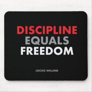 "Discipline is vrijheid" Jocko Willink Muismat