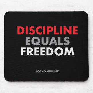 "Discipline is vrijheid" Jocko Willink Muismat