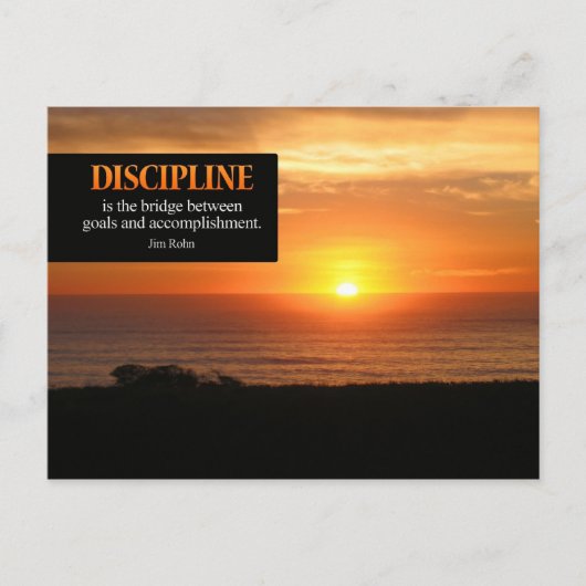 Discipline Motivatie Briefkaart (Voorkant)