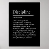 discipline, motivatie, offerte, sportschool, inspi poster (Voorkant)