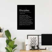 discipline, motivatie, offerte, sportschool, inspi poster (Thuiskantoor)