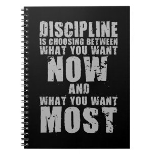 DISCIPLINE - Motivatie woorden Notitieboek
