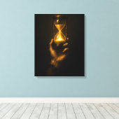 Discipline Over Comfort Canvas Print (Insitu (Houten vloer))
