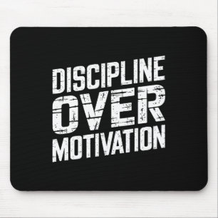 Discipline over motivatie Gym Workout T-shirt Gewi Muismat