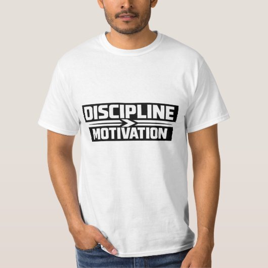 Discipline Over Motivation Gym T-Shirt | MiT-Shirt (Devant)