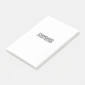 Discipline Over Motivation Minimalist Post-it® Notes (Schuin)