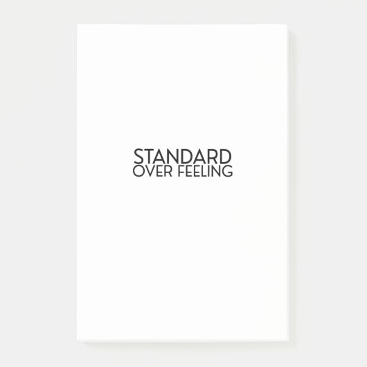 Discipline Over Motivation Minimalist Post-it® Notes (Voorkant)