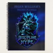 Discipline sur Hype Blue Glow Bitcoin Crypto (Devant)