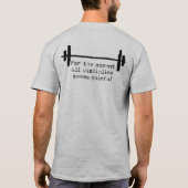 Discipline T-shirt met zwarte zwarte tekst (Achterkant)