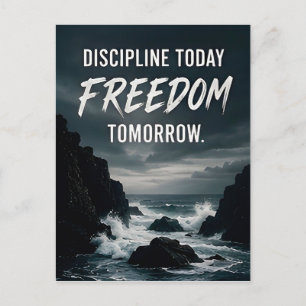 🔥 Discipline Vandaag Vrijheid Morgen Dagelijkse M Briefkaart
