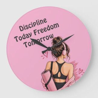 Discipline Vandaag Vrijheid Morgen Wandklok Grote Klok