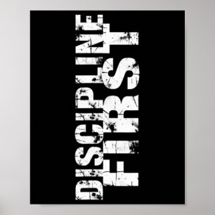 Discipline verslaat motivatie1 poster