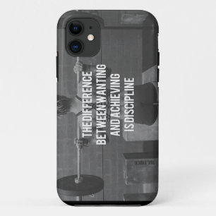 Discipline - Wanting versus Achieving, de fitness iPhone 11 Hoesje