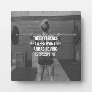 Discipline - Willen versus bereiken, fitness voor Fotoplaat