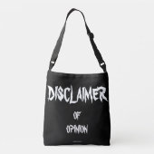 "Disclaimer of opinion" Crossbody Tas (Achterkant)