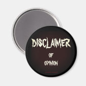 "Disclaimer of opinion" Magneet (Voorkant / Achterkant)