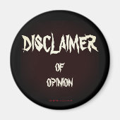 "Disclaimer of opinion" Magneet (Voorkant)
