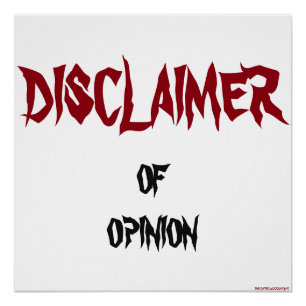 "Disclaimer of opinion" Perfect Poster