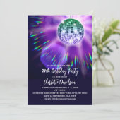 Disco 21e Verjaardagsfeest Kaart (Staand voorkant)