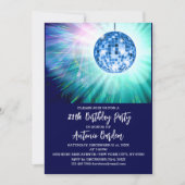 Disco 21e verparty uitnodiging (Voorkant)