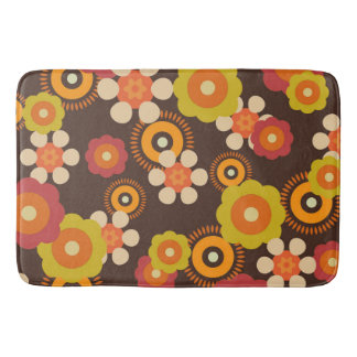 Disco 70s 60s Retro Flowers Pop Culture Badmat