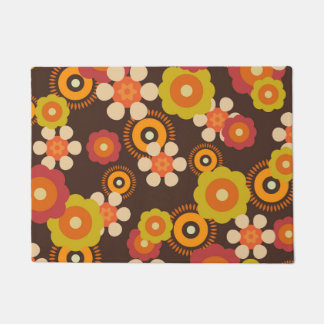 Disco 70s 60s Retro Flowers Pop Culture Deurmat