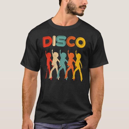 Disco 70s Disco Thed Retro Dancing T-shirt (Voorkant)