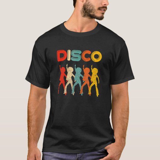 Disco 70s Disco Thed Retro Dancing T-shirt (Voorkant)