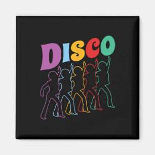 Disco 70s Disco thema retro dansen 1970' Magneet