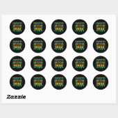 Disco 70s Disco thema  Retro dansen 1 Ronde Sticker (Vel)