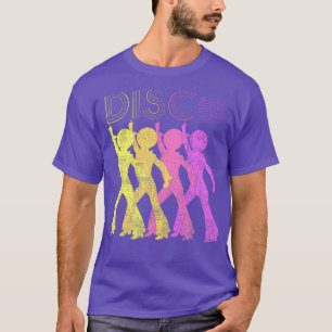 Disco 70s Geëigende Retropartij T-shirt