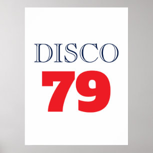 Disco 79 Pop Art Muziek Entertainment Retro Poster
