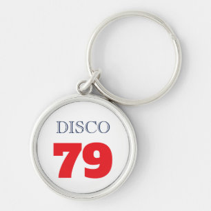 Disco 79 Pop Art Muziek Entertainment Retro Sleutelhanger