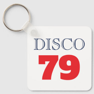 Disco 79 Pop Art Muziek Entertainment Retro Sleutelhanger