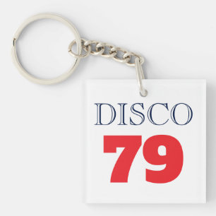 Disco 79 Pop Art Muziek Entertainment Retro Sleutelhanger