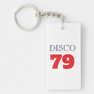 Disco 79 Pop Art Muziek Entertainment Retro Sleutelhanger