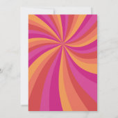 Disco Afstuderen Invitation (Roze) Kaart (Achterkant)